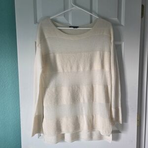 Vince Women's Cream Striped Sweater